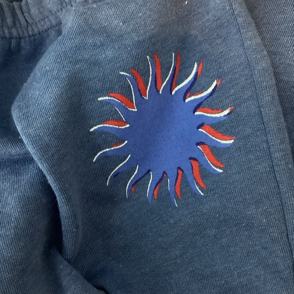 Wildfox Del Sol Knox Pants True Blue Sun Print Sweatpants L - Picture 5 of 7